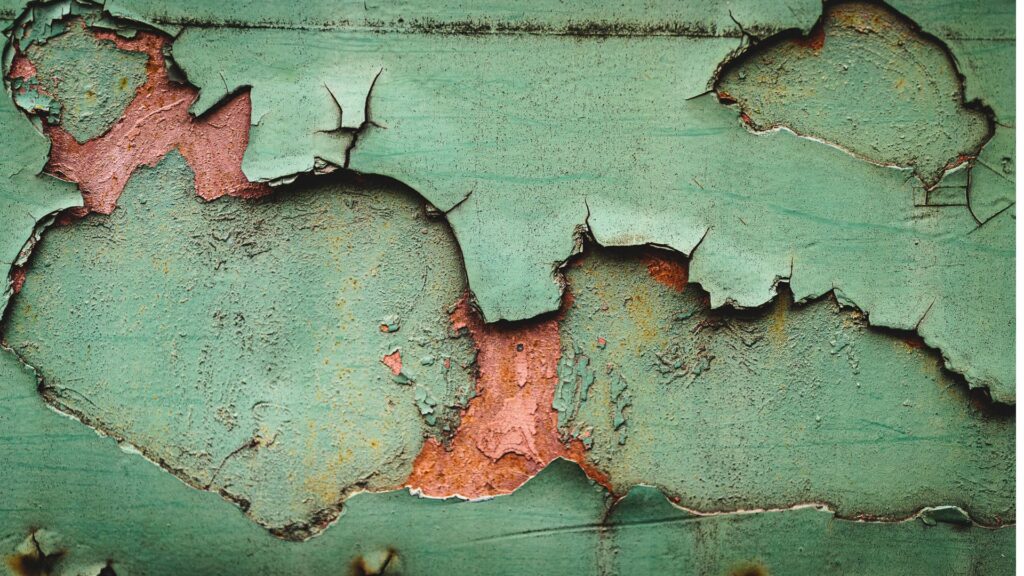 peeling paint